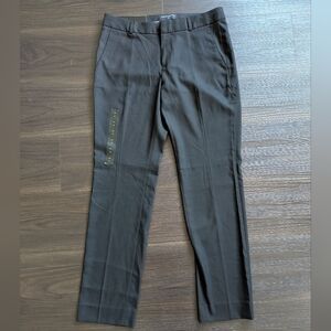 NWT Banana Republic Women's Ryan Mid Rise Black Straight Leg Trouser Pants 4